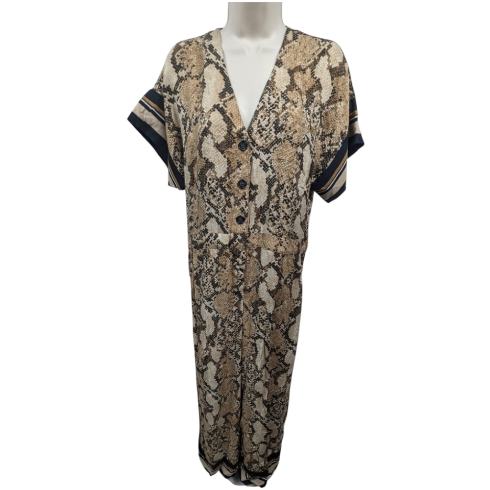 H&M Snakeskin Jumpsuit Sz 2